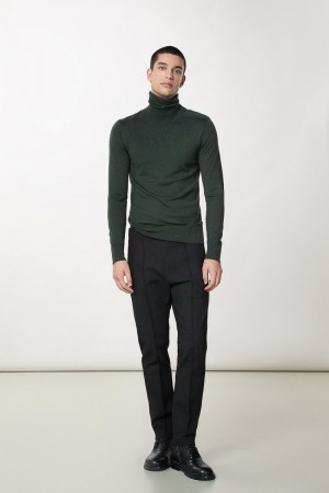 Green Patrizia Pepe Pure Wool Turtleneck Sweater | OQY143792