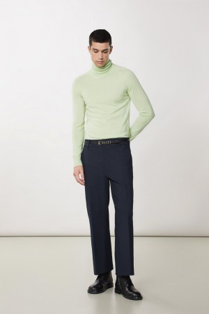 Green Patrizia Pepe Pure Wool Turtleneck Sweater | XQW854960