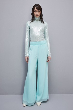 Green Patrizia Pepe Sequined Body Shirt | SJE257094