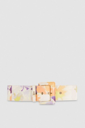 Multicolor Patrizia Pepe Belt With Fabric-wrapped Buckle | IOY375902