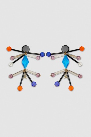 Multicolor Patrizia Pepe Earrings With Techno Pop Fly Appliqué | QLO291683