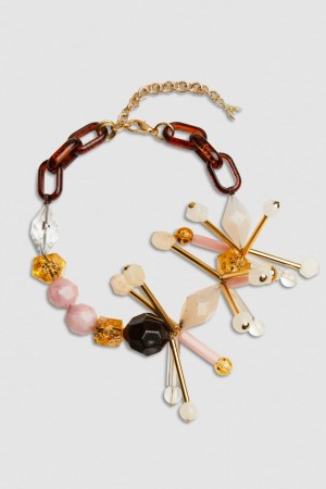 Multicolor Patrizia Pepe Necklace With Techno Pop Fly Appliqué | YNQ395104