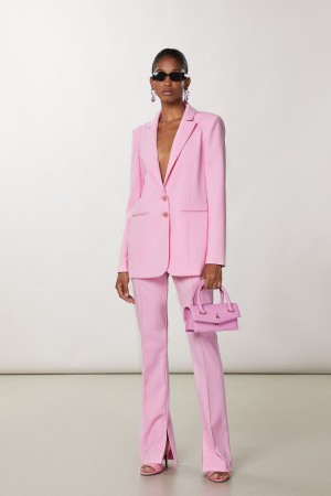 Pink Patrizia Pepe Crepe Blazer Jacket | RKY263871