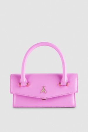 Pink Patrizia Pepe Fly Bamby Shoulder Bag With Handles | TOK216730