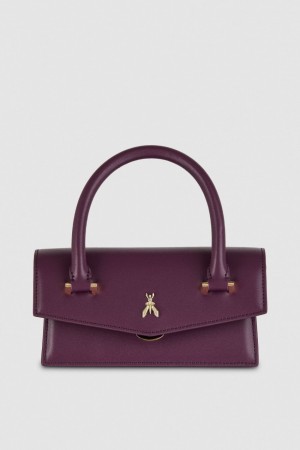 Purple Patrizia Pepe Fly Bamby Shoulder Bag With Handles | GLC914735