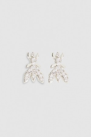 Silver Patrizia Pepe Brass Earrings | ZHM894521