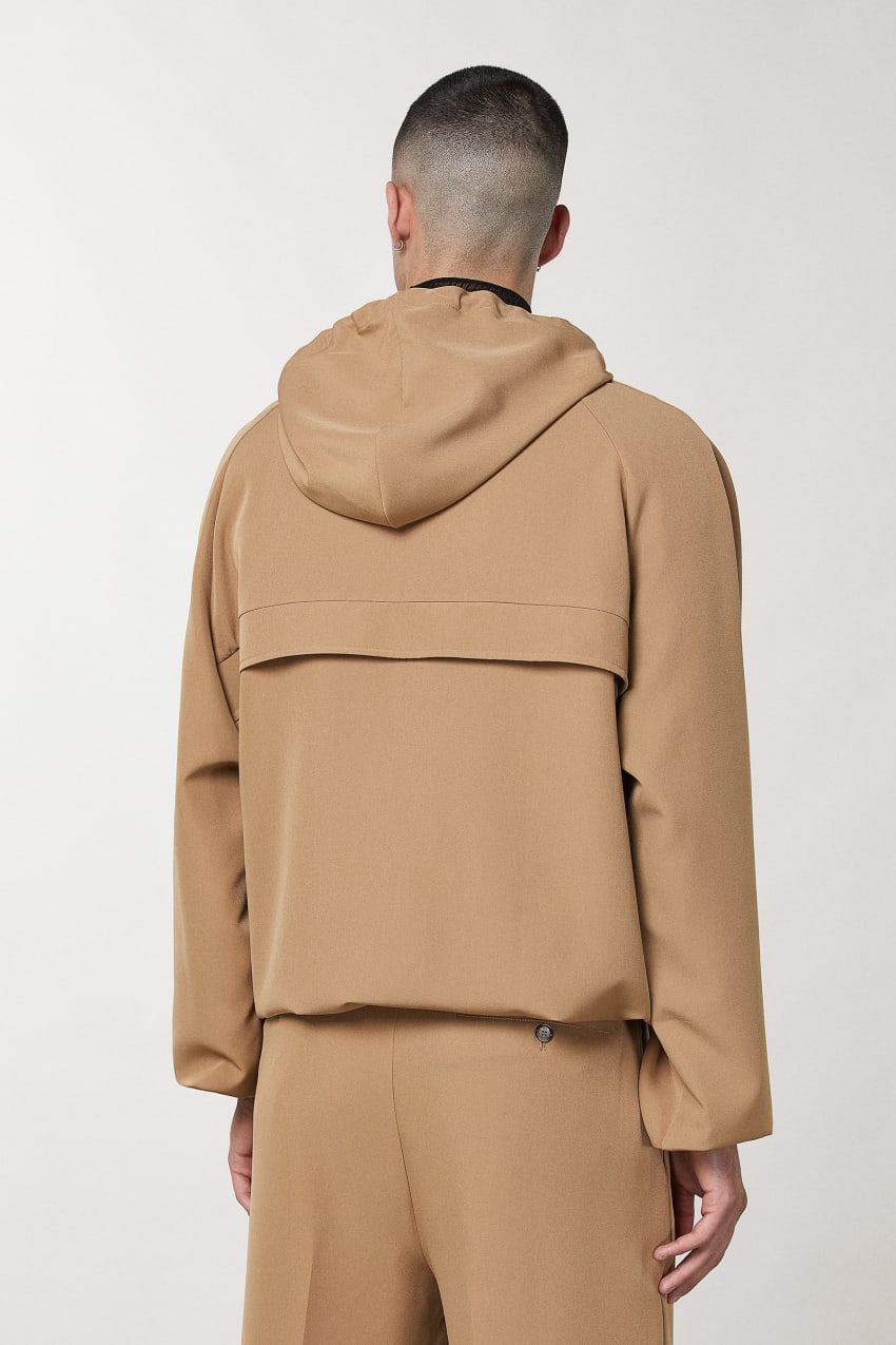 Beige Patrizia Pepe Over Hooded Sweatshirt | RVB563078