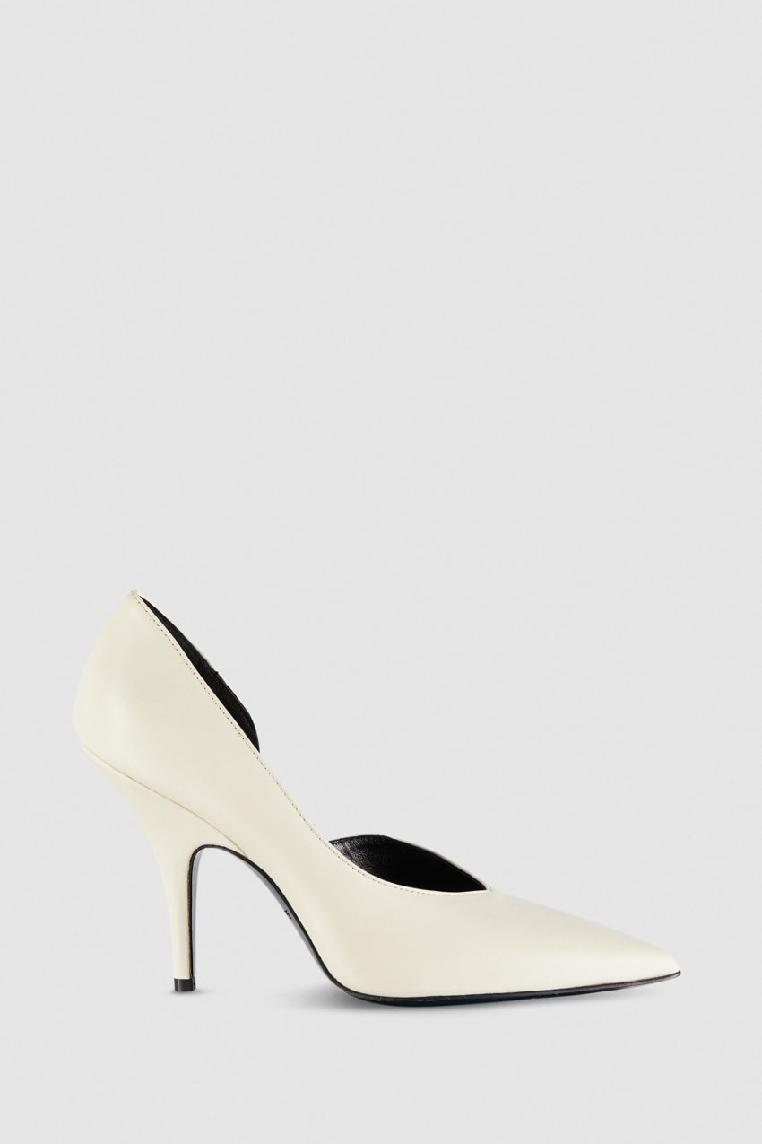 Beige Patrizia Pepe Smooth Leather Pumps | TRH567149