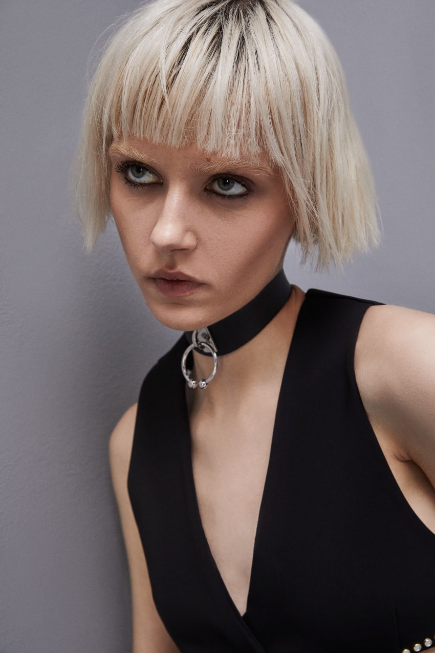 Black Patrizia Pepe Chocker With Piercing | KZI562710