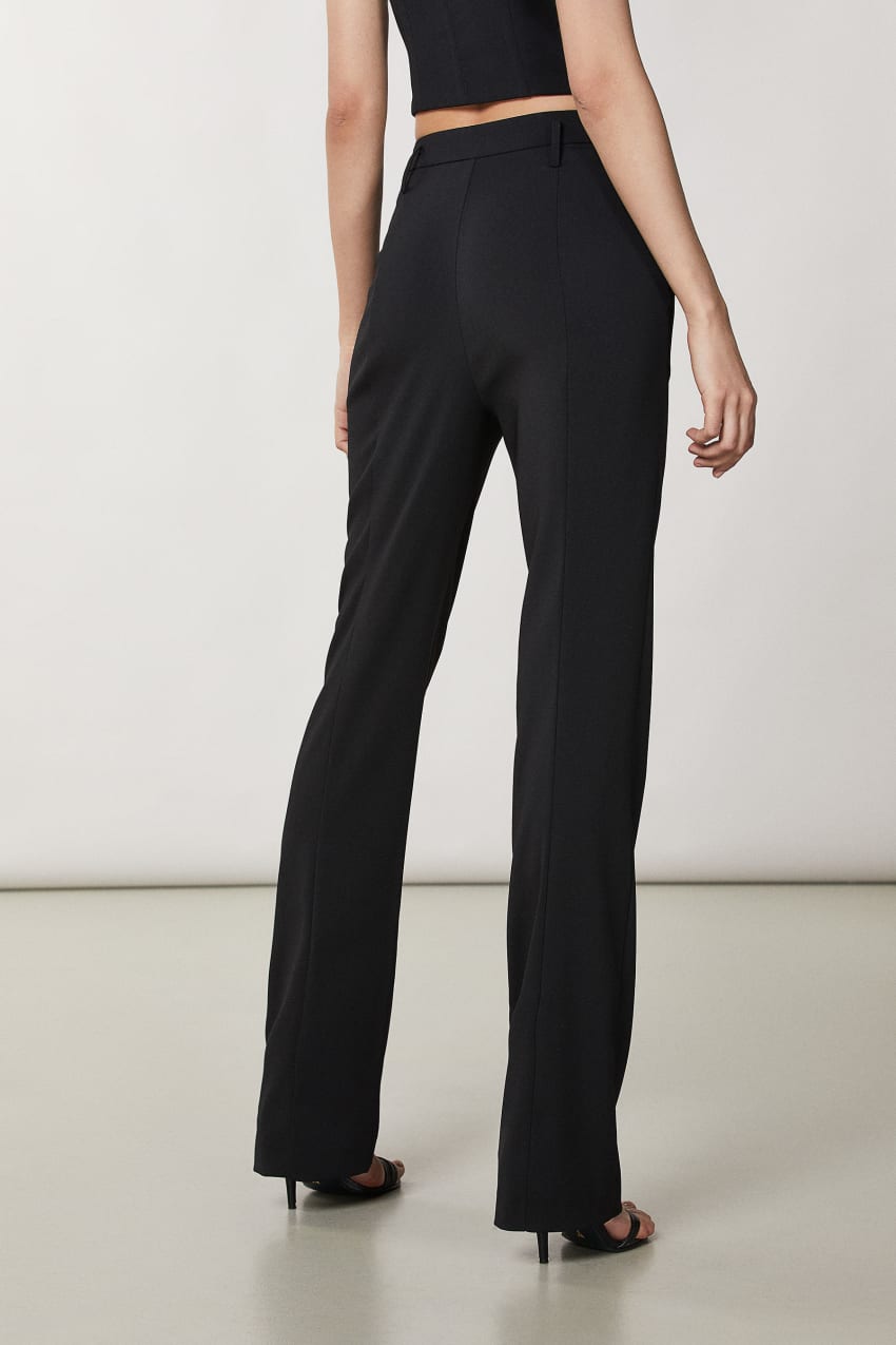 Black Patrizia Pepe Essential Crepe Pants | QZB923574