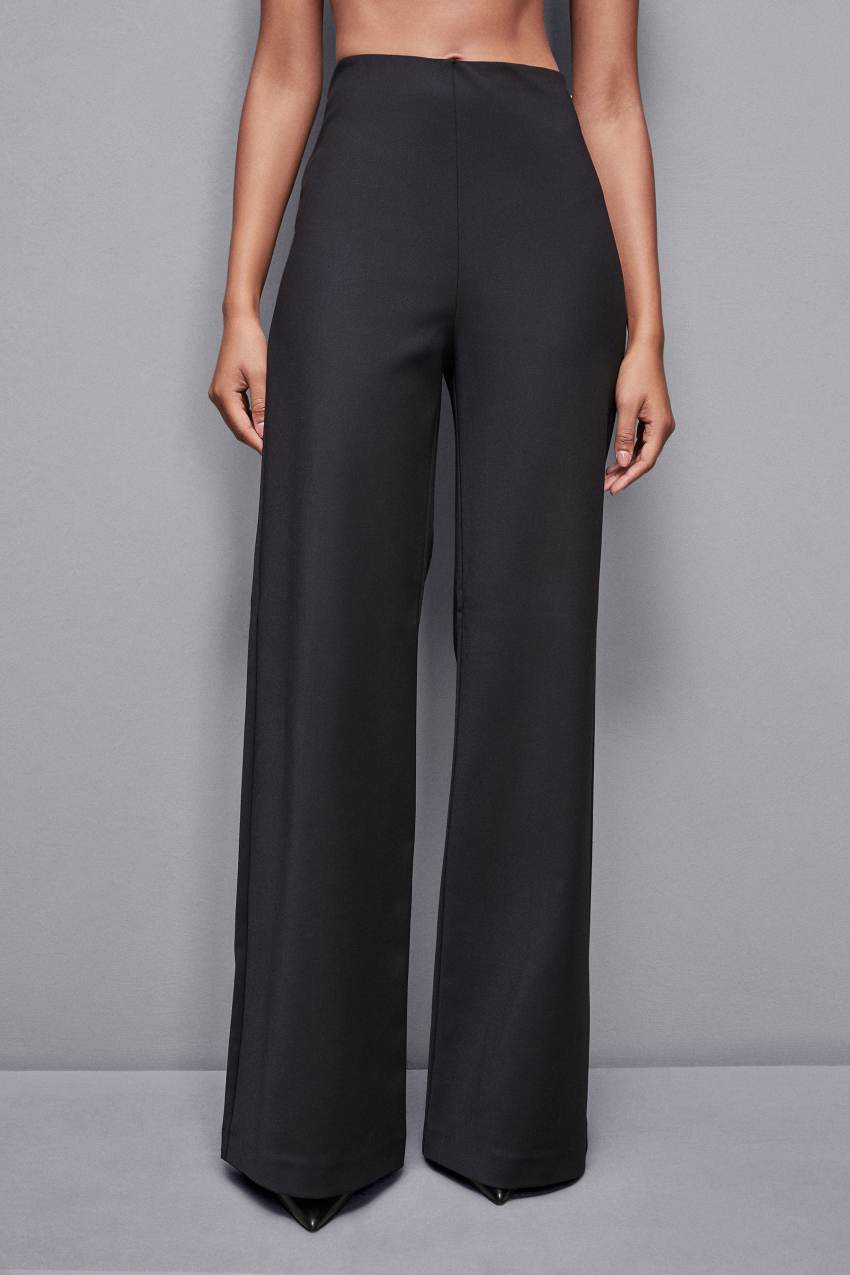 Black Patrizia Pepe High-waisted Palazzo Pants | PCN923875