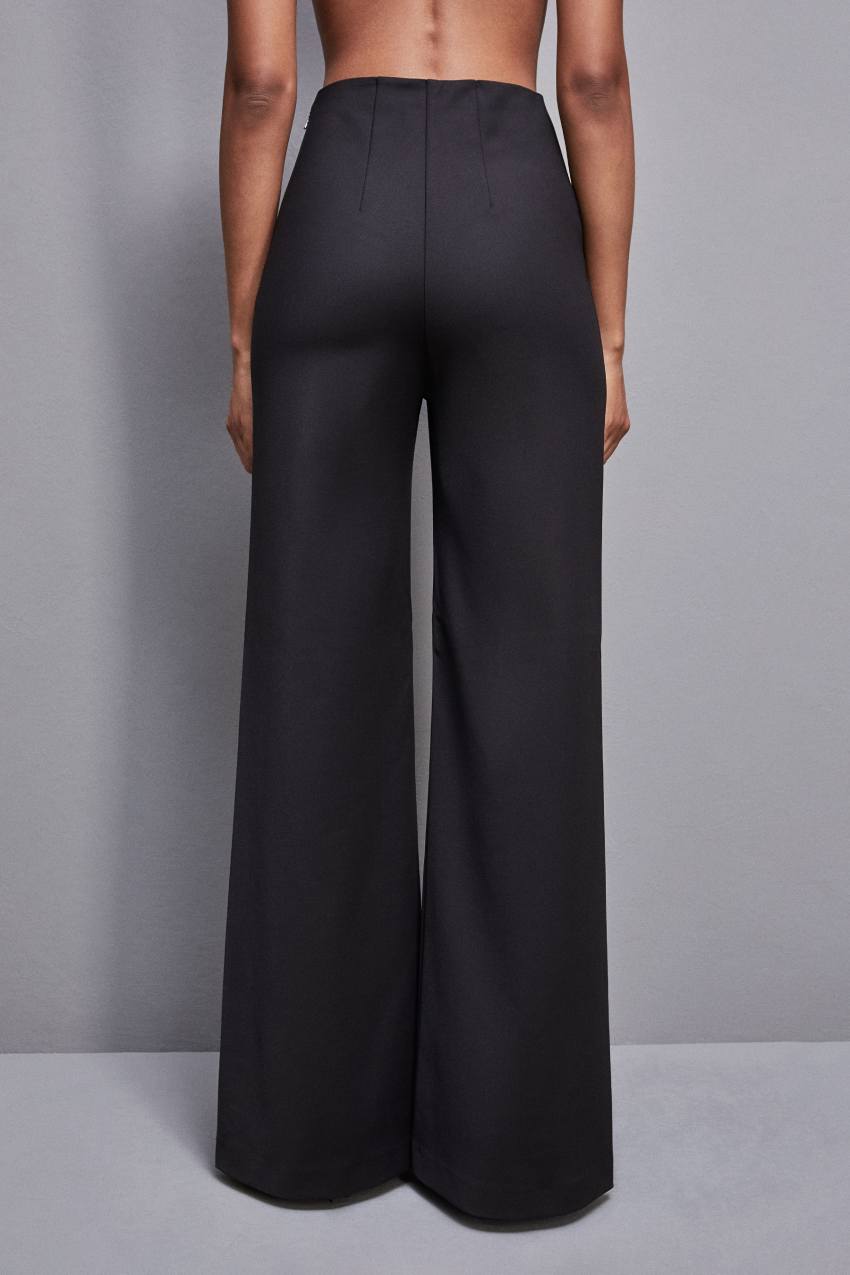 Black Patrizia Pepe High-waisted Palazzo Pants | PCN923875