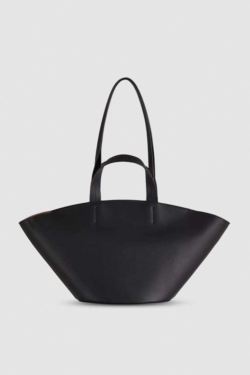 Black Patrizia Pepe Leather Shopper | DME210958