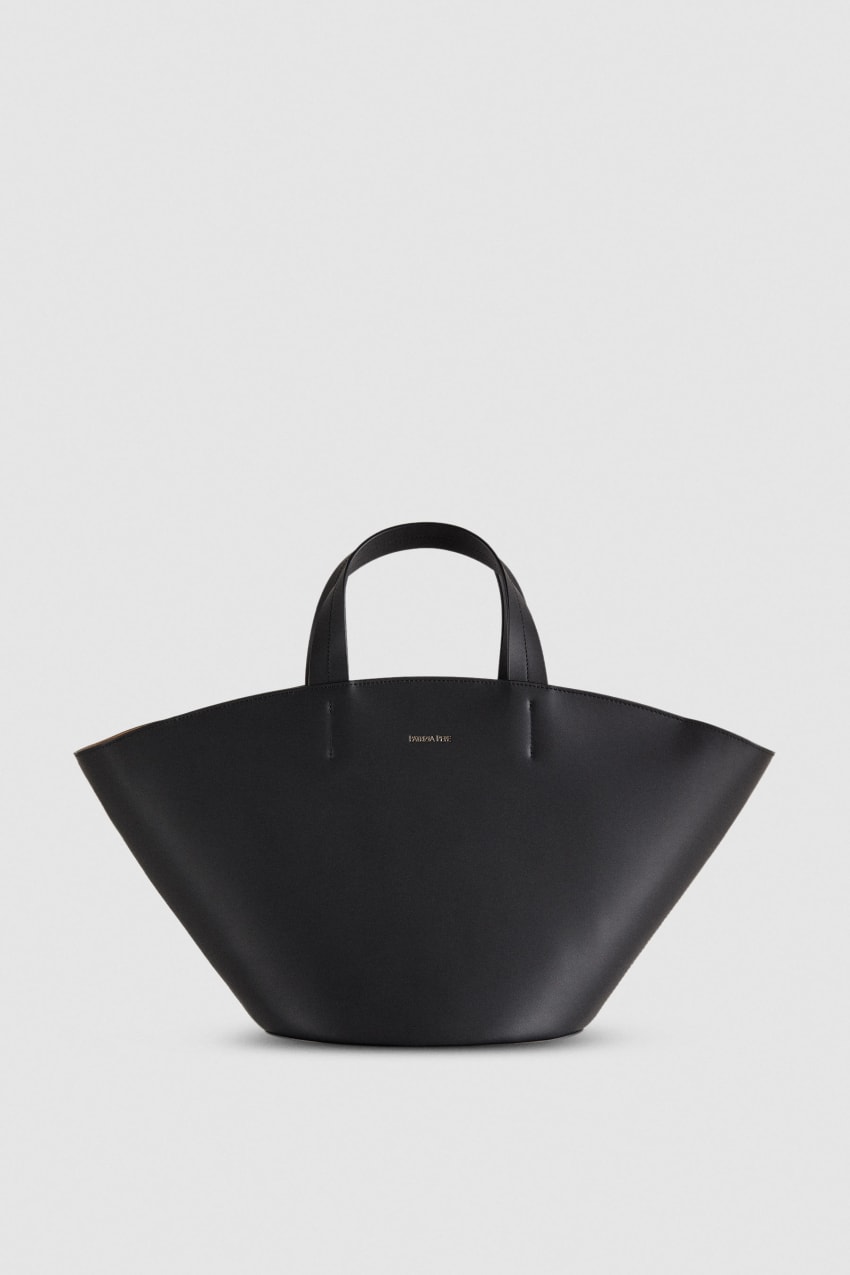 Black Patrizia Pepe Leather Shopper | DME210958