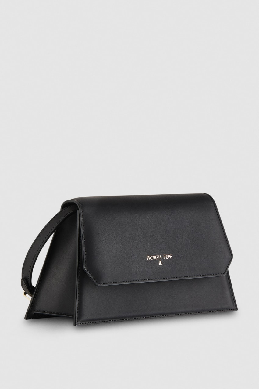 Black Patrizia Pepe Medium Astral Bag | PLJ146720