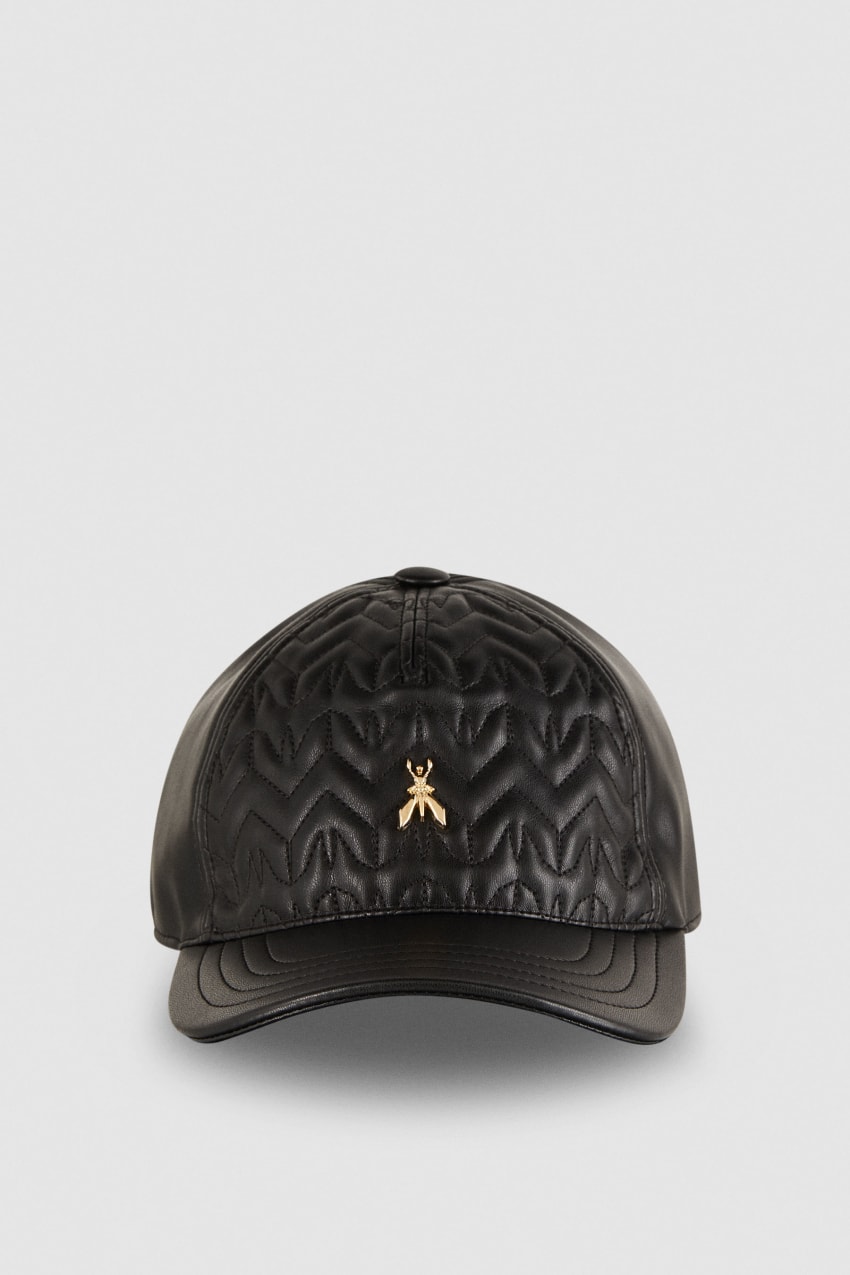 Black Patrizia Pepe Padded Fly Baseball Cap | ODU267985