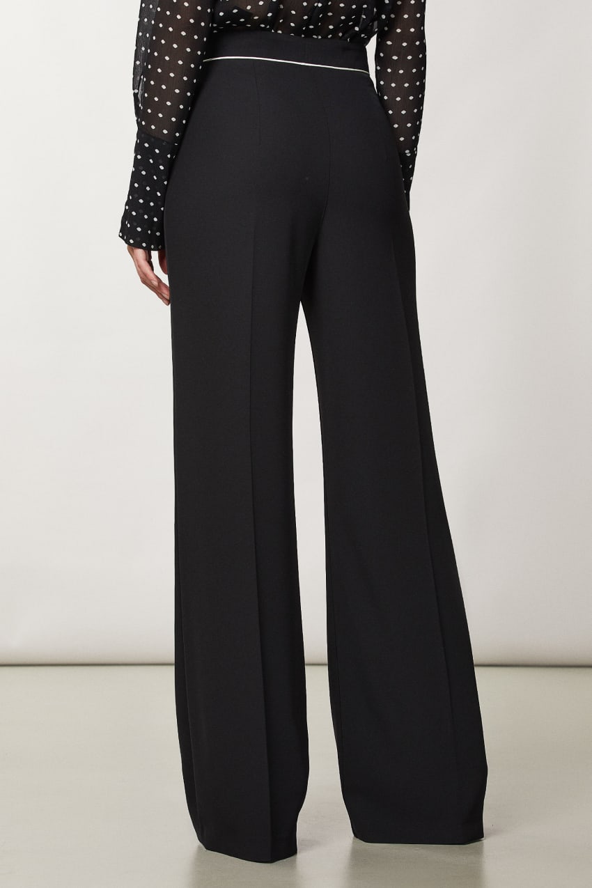 Black Patrizia Pepe Palazzo Pants | XSB675813