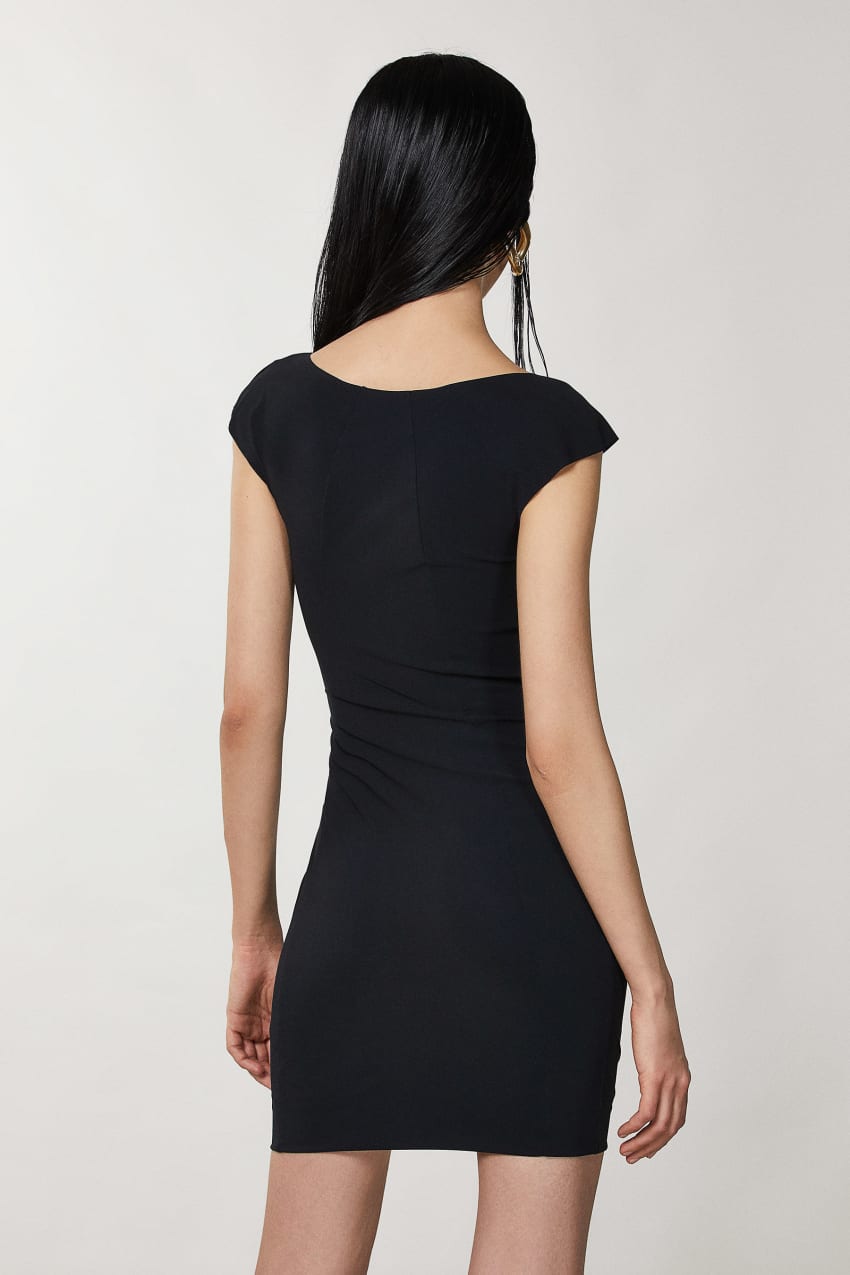 Black Patrizia Pepe Short Sheath Dress | UZX589247