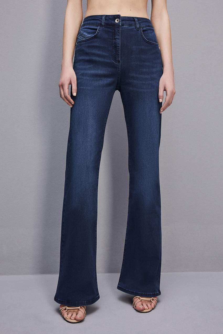 Blue Patrizia Pepe Jeans Jeggings Flare | EGW927641