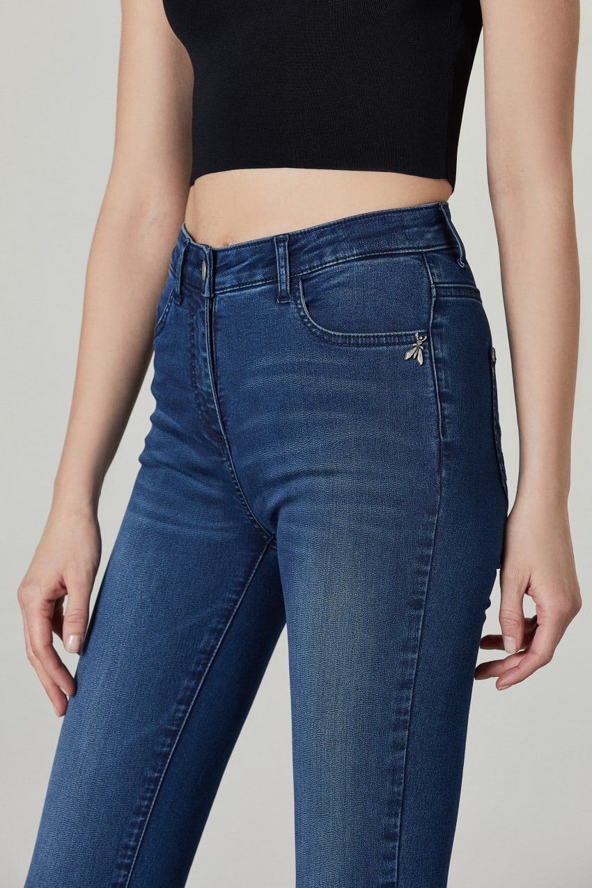 Blue Patrizia Pepe Skinny Jeans Regular Waist | AMT759234