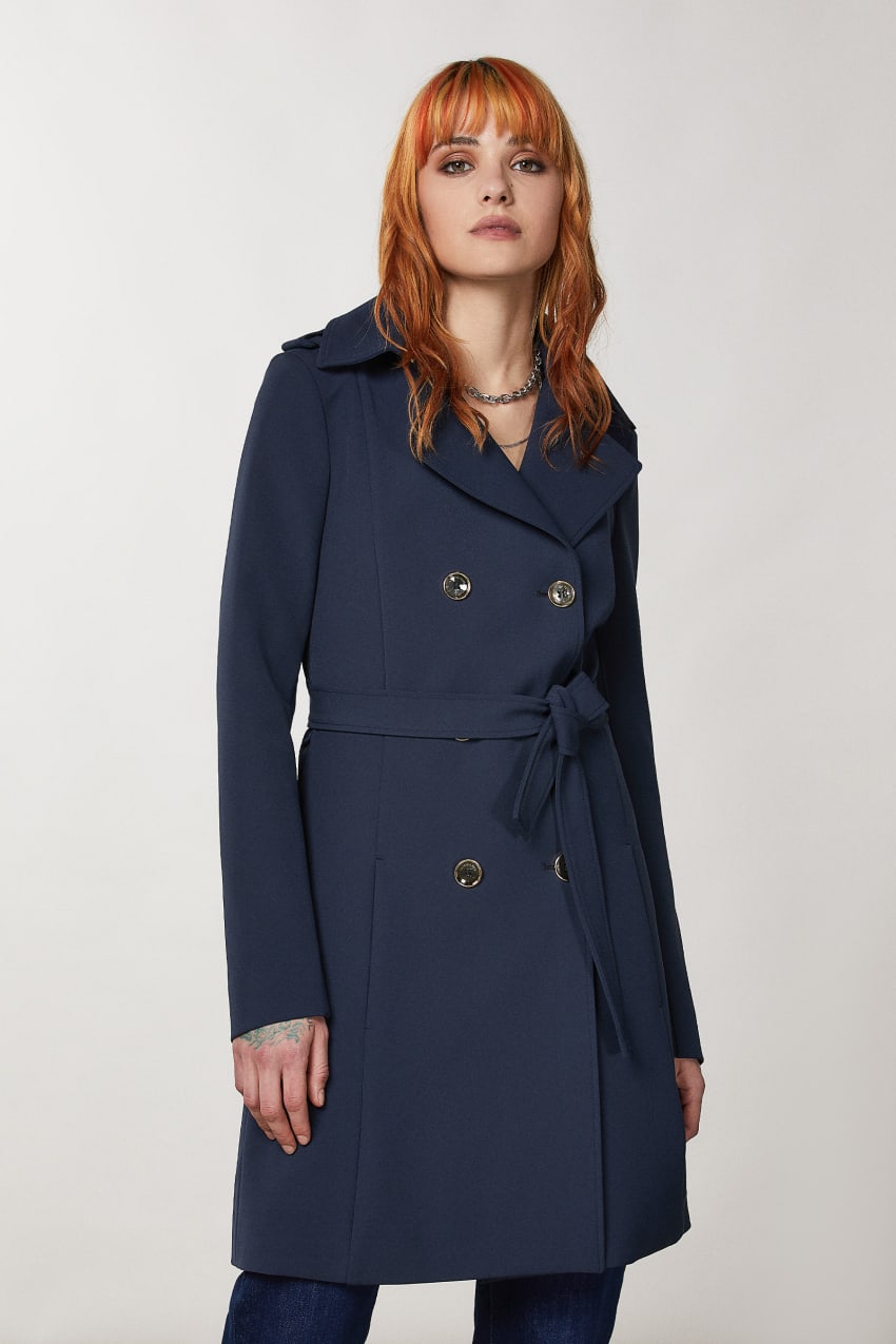 Blue Patrizia Pepe Trench | ZIB462197