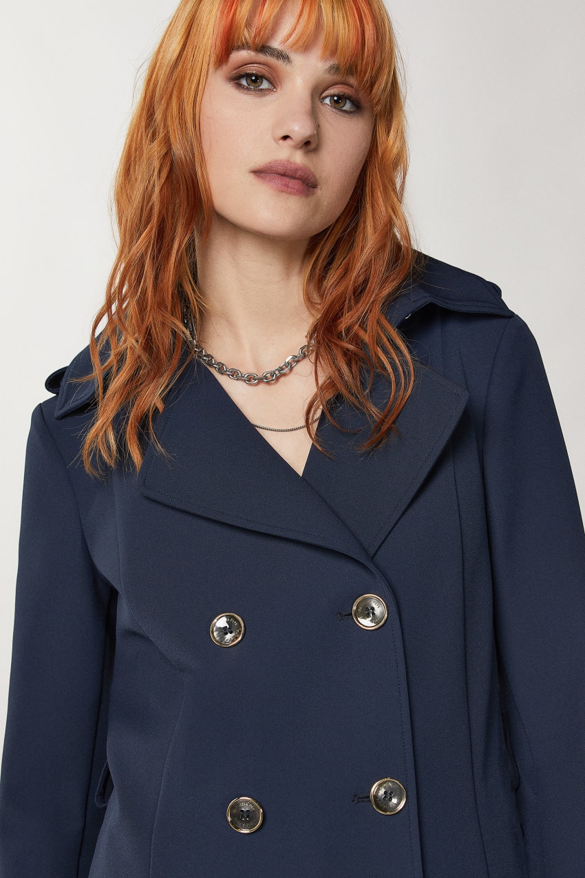 Blue Patrizia Pepe Trench | ZIB462197