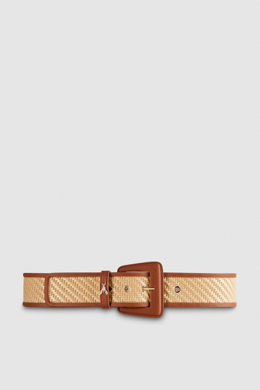 Brown Patrizia Pepe High Waist Fabric Belt | BIN051823