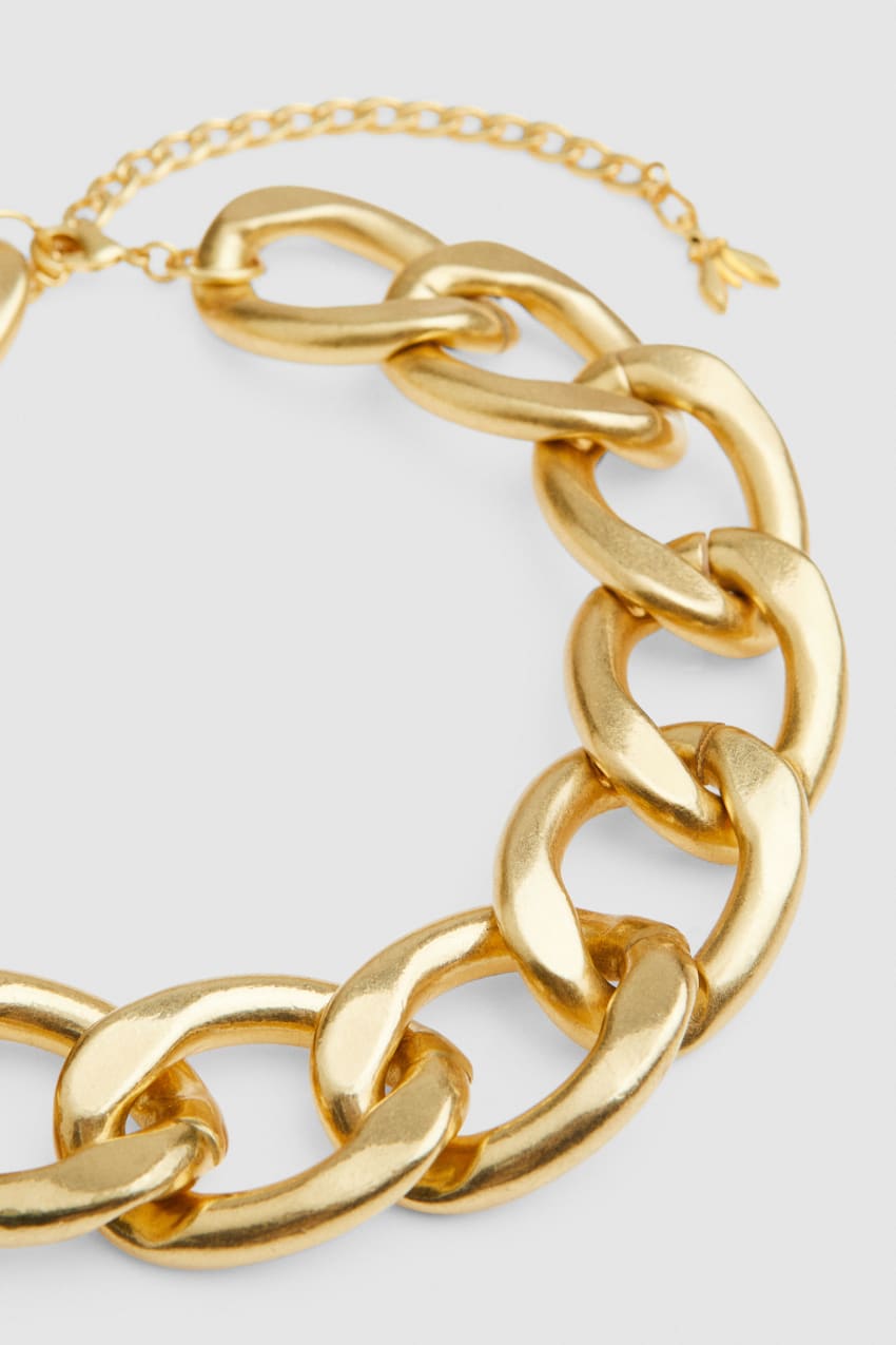 Gold Patrizia Pepe Brass And Aluminum Necklace | QBP197435