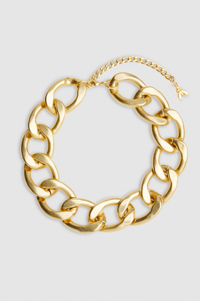 Gold Patrizia Pepe Brass And Aluminum Necklace | QBP197435