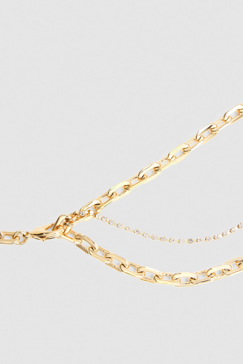 Gold Patrizia Pepe Brass Chain Belt | XHG609538