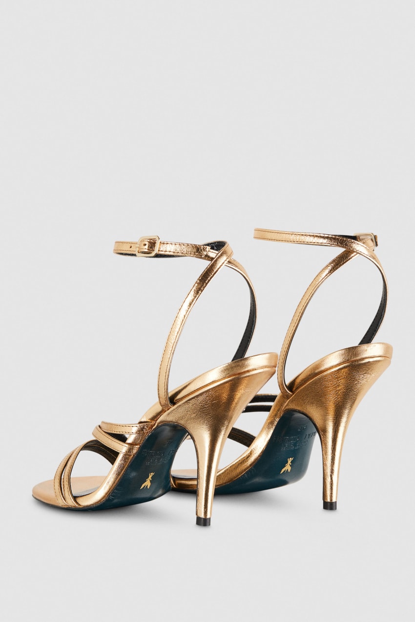 Gold Patrizia Pepe Heeled Sandals | RHT417852