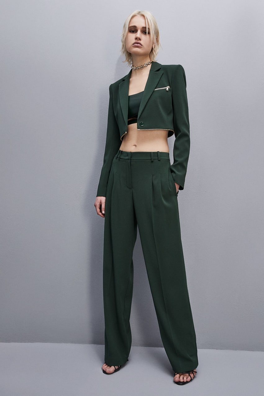 Green Patrizia Pepe Essential Crepe Pants | YXN160873