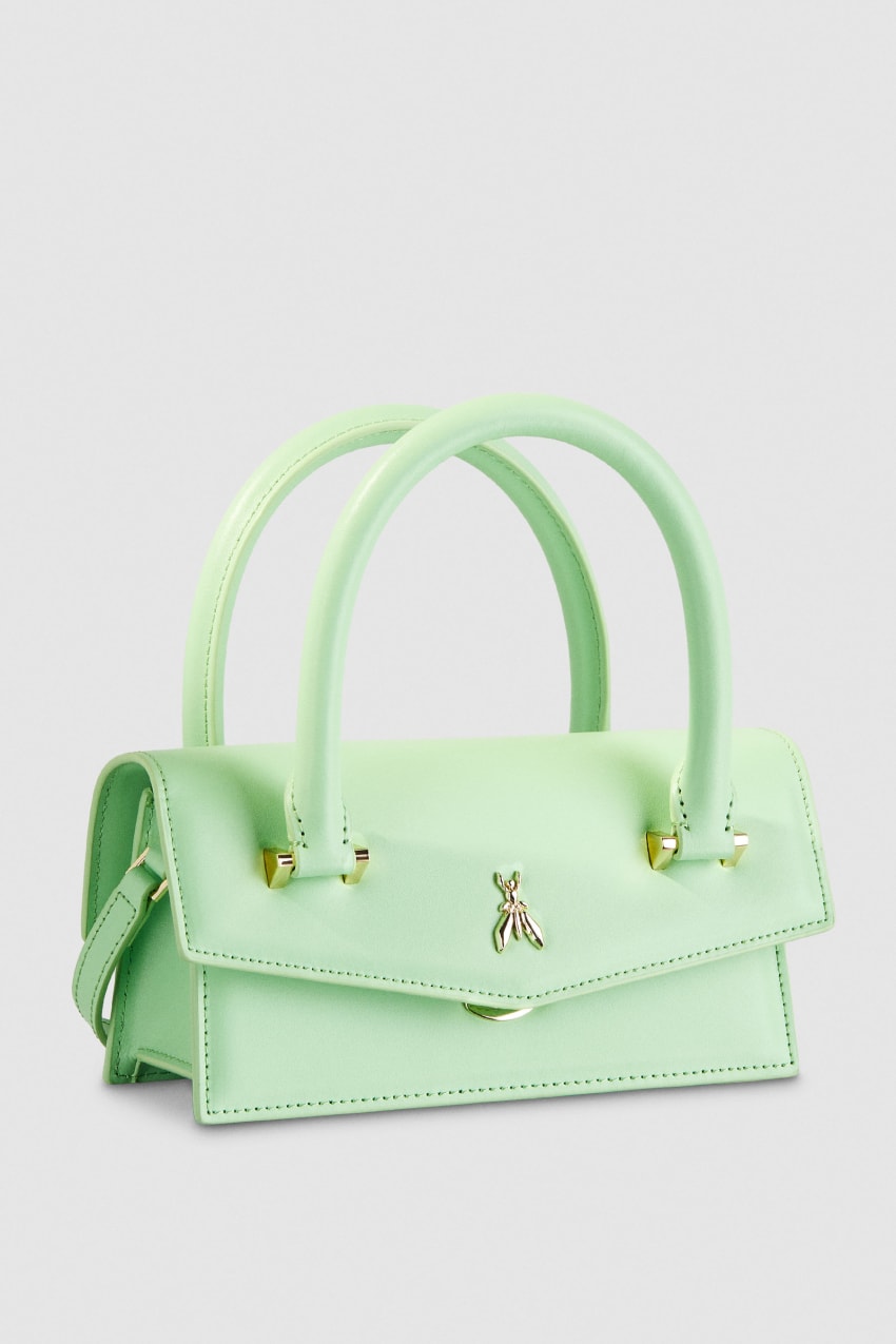 Green Patrizia Pepe Fly Bamby Shoulder Bag With Handles | PTF815267