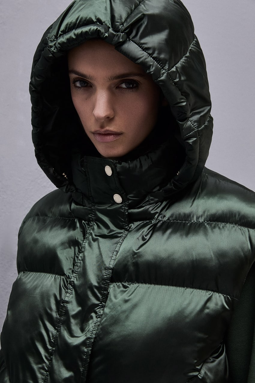 Green Patrizia Pepe Nylon Sleeveless Down Jacket | BJT423876