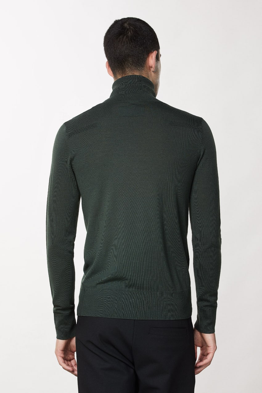 Green Patrizia Pepe Pure Wool Turtleneck Sweater | OQY143792