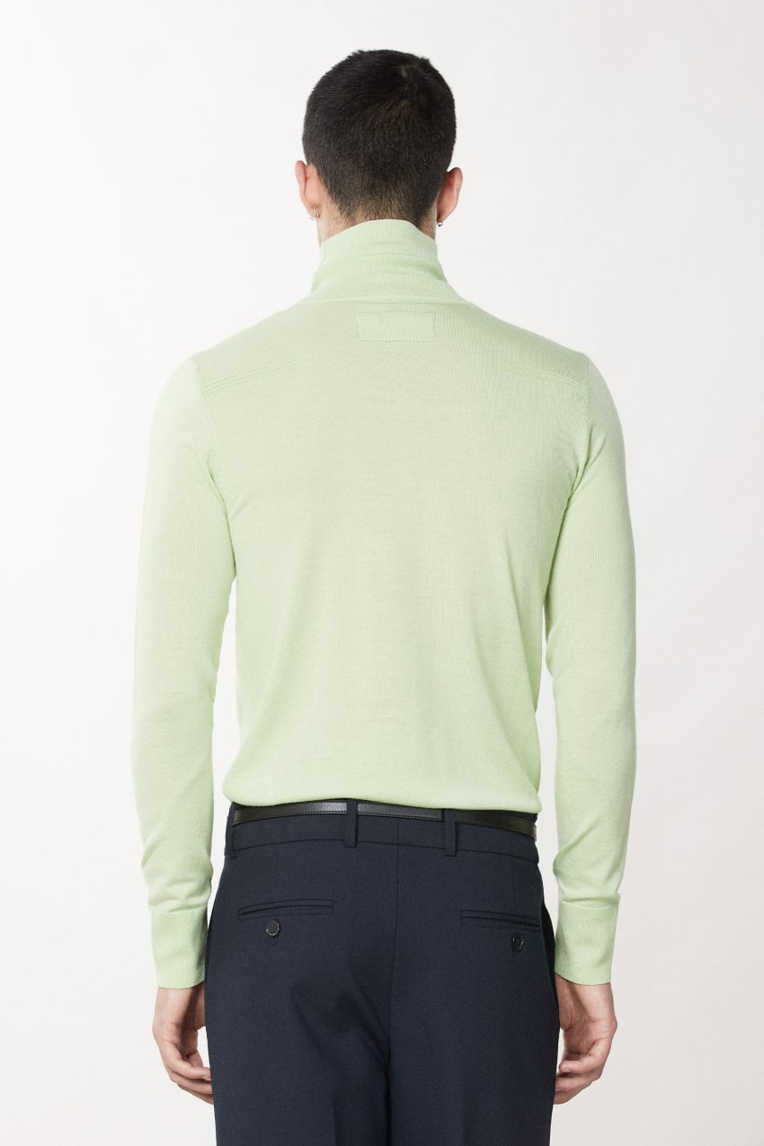 Green Patrizia Pepe Pure Wool Turtleneck Sweater | XQW854960