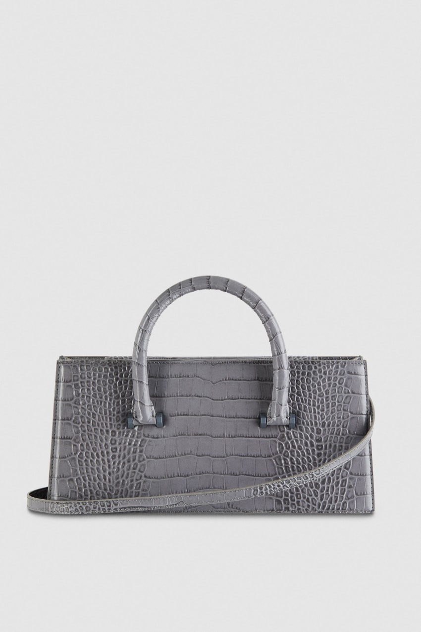 Grey Patrizia Pepe Crocodile-print Fly Bamby | COI529463