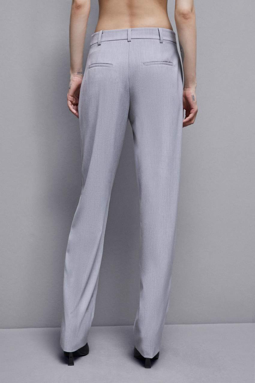 Grey Patrizia Pepe Regular Fit Viscose Pants | SJQ693258