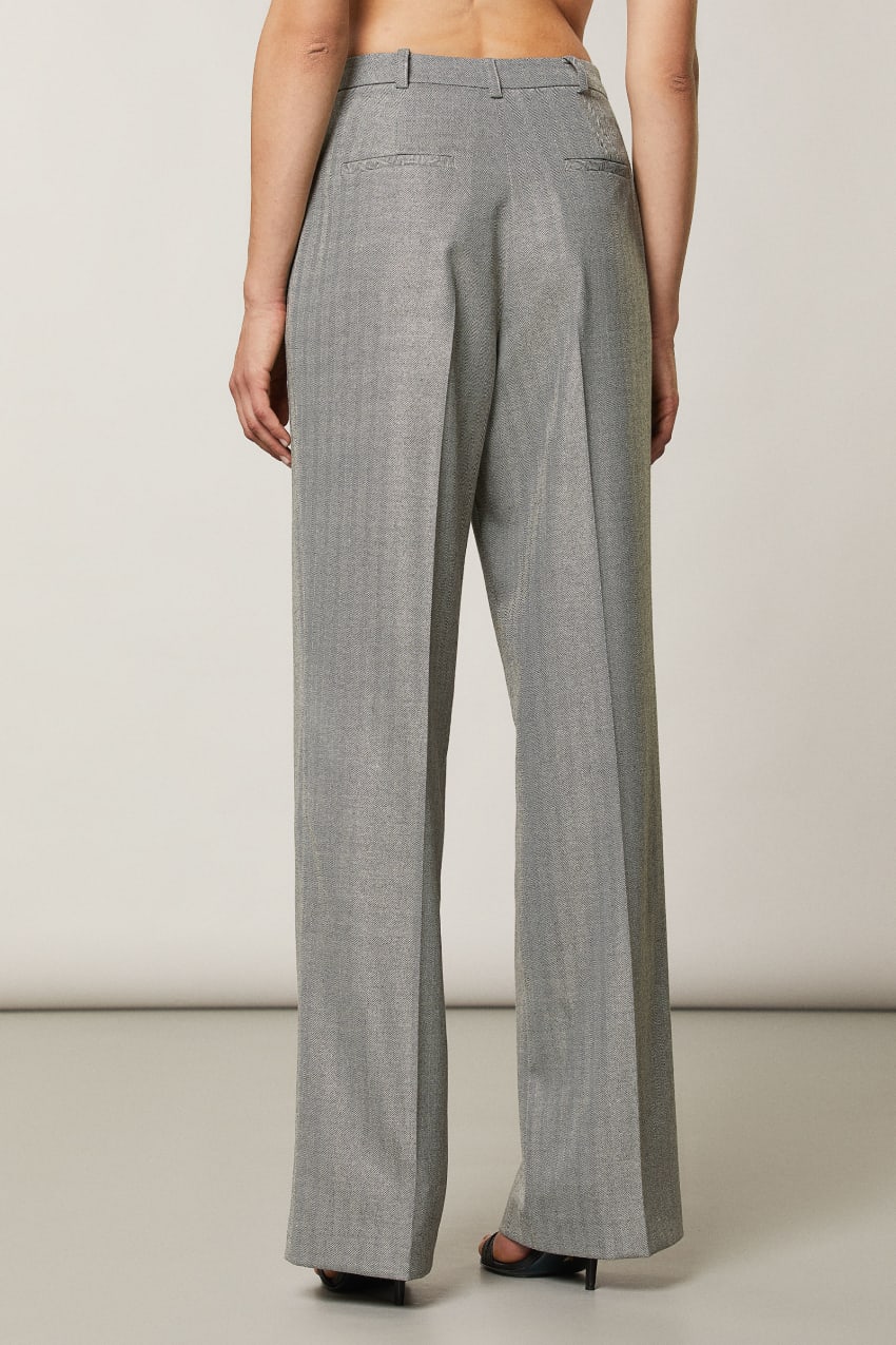 Grey Patrizia Pepe Soft Viscose Pants | BYH438601