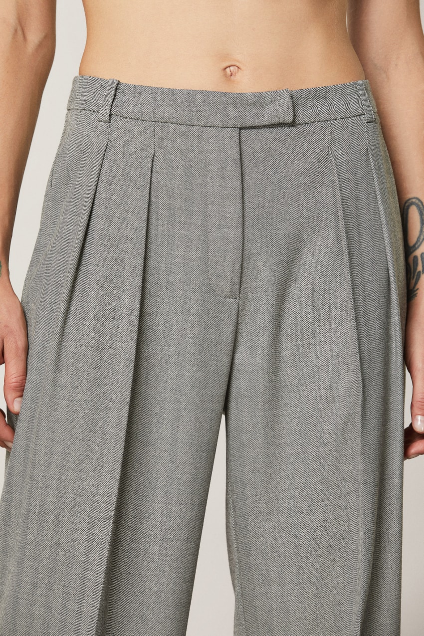 Grey Patrizia Pepe Soft Viscose Pants | BYH438601