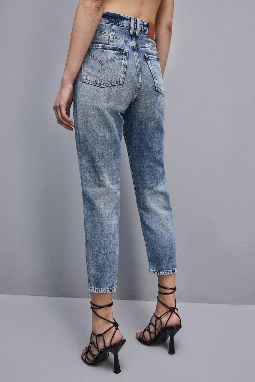 Light Blue Patrizia Pepe High Waist Denim Pants | AXF394821