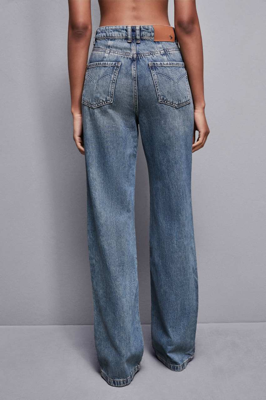 Light Blue Patrizia Pepe High-waisted Straight Fit Jeans | AOE149573