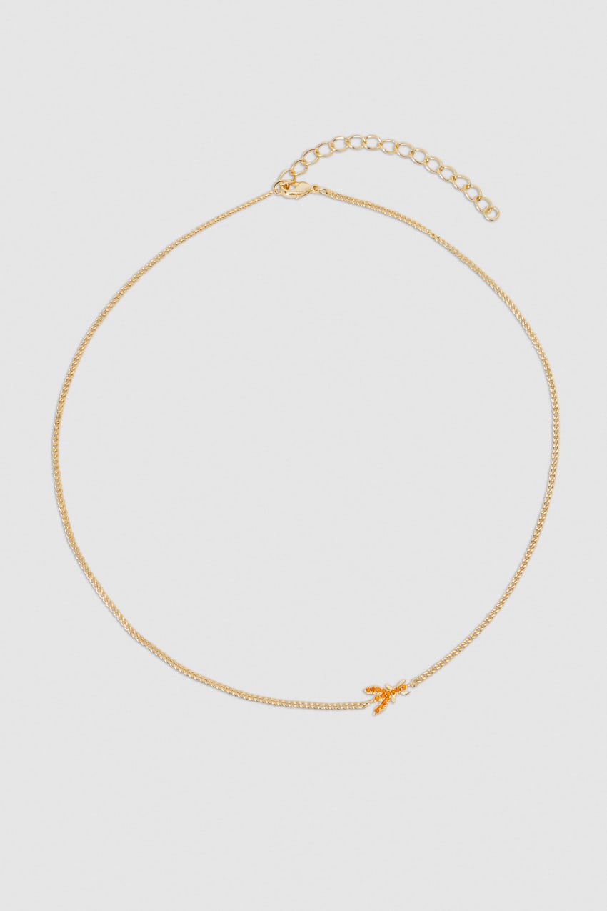 Orange Patrizia Pepe Rhinestone Necklace | ICJ578463