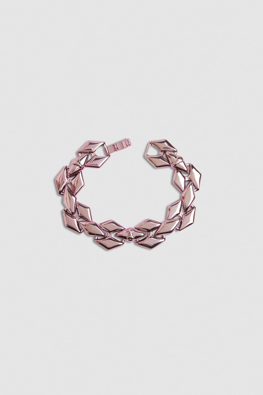 Pink Patrizia Pepe Bracelet With Personalized Links And Micro Fly | NWJ950682