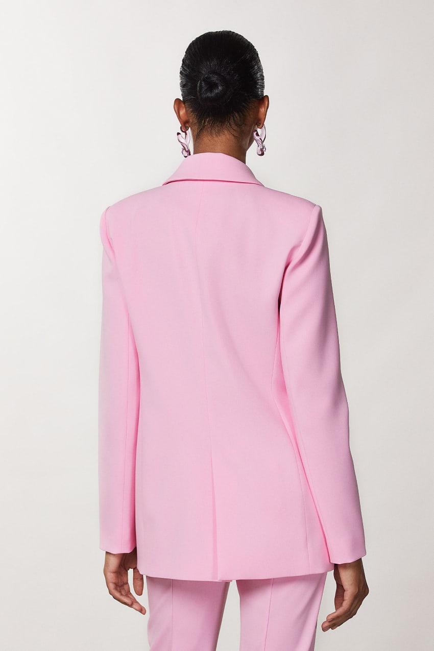 Pink Patrizia Pepe Crepe Blazer Jacket | RKY263871