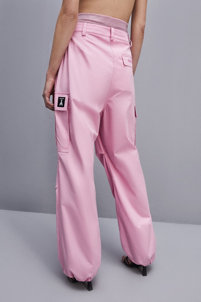 Pink Patrizia Pepe Essential Cargo Pants | XTO941827