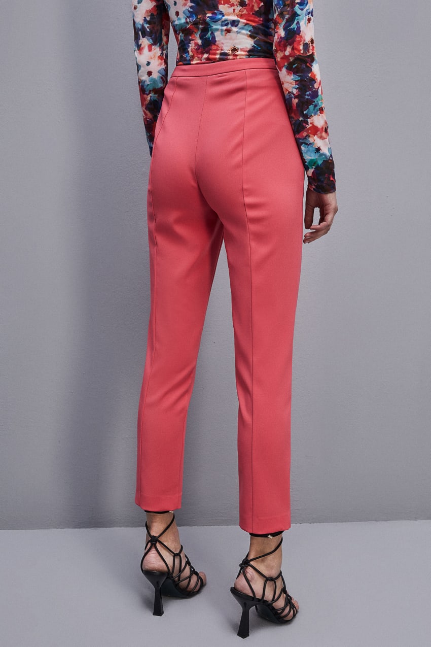 Pink Patrizia Pepe Essential Cigarette Pants | MER024398