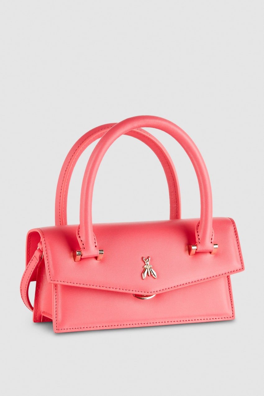 Pink Patrizia Pepe Fly Bamby Shoulder Bag With Handles | AYX250936