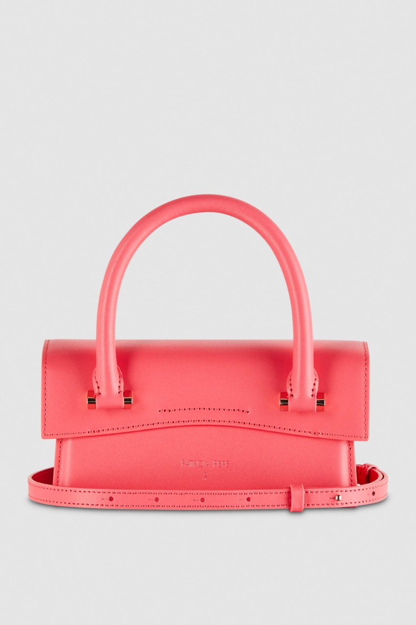 Pink Patrizia Pepe Fly Bamby Shoulder Bag With Handles | AYX250936