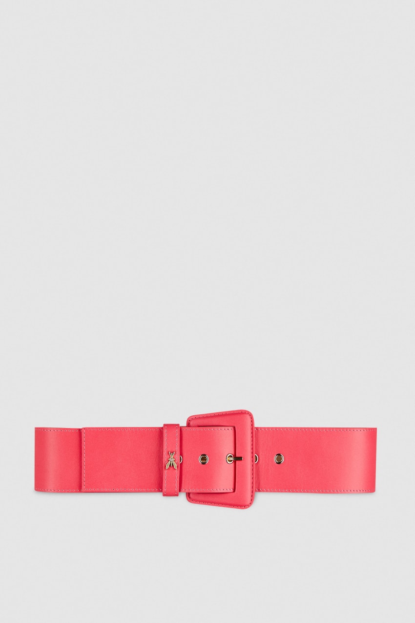 Pink Patrizia Pepe High-waisted Belt With Leather Lining | LAJ287031